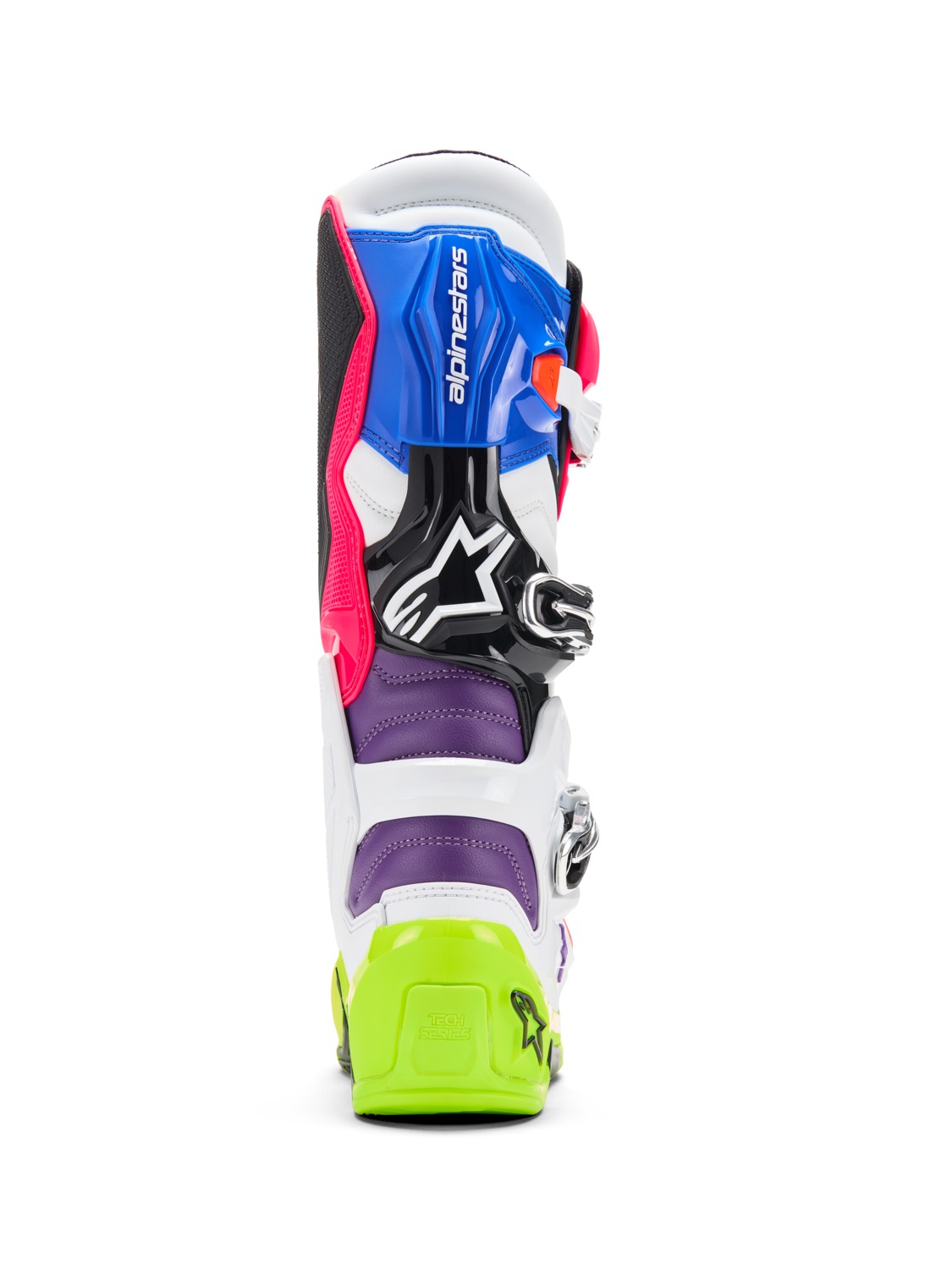 A Motokrosové boty / mx obuv ALPINESTARS TECH 7 LIMITOVANÁ EDICE HAY barva multicolor (bílí/žlutá fluo/modrá/růžová/oranžová,fialová) velikost 44,5