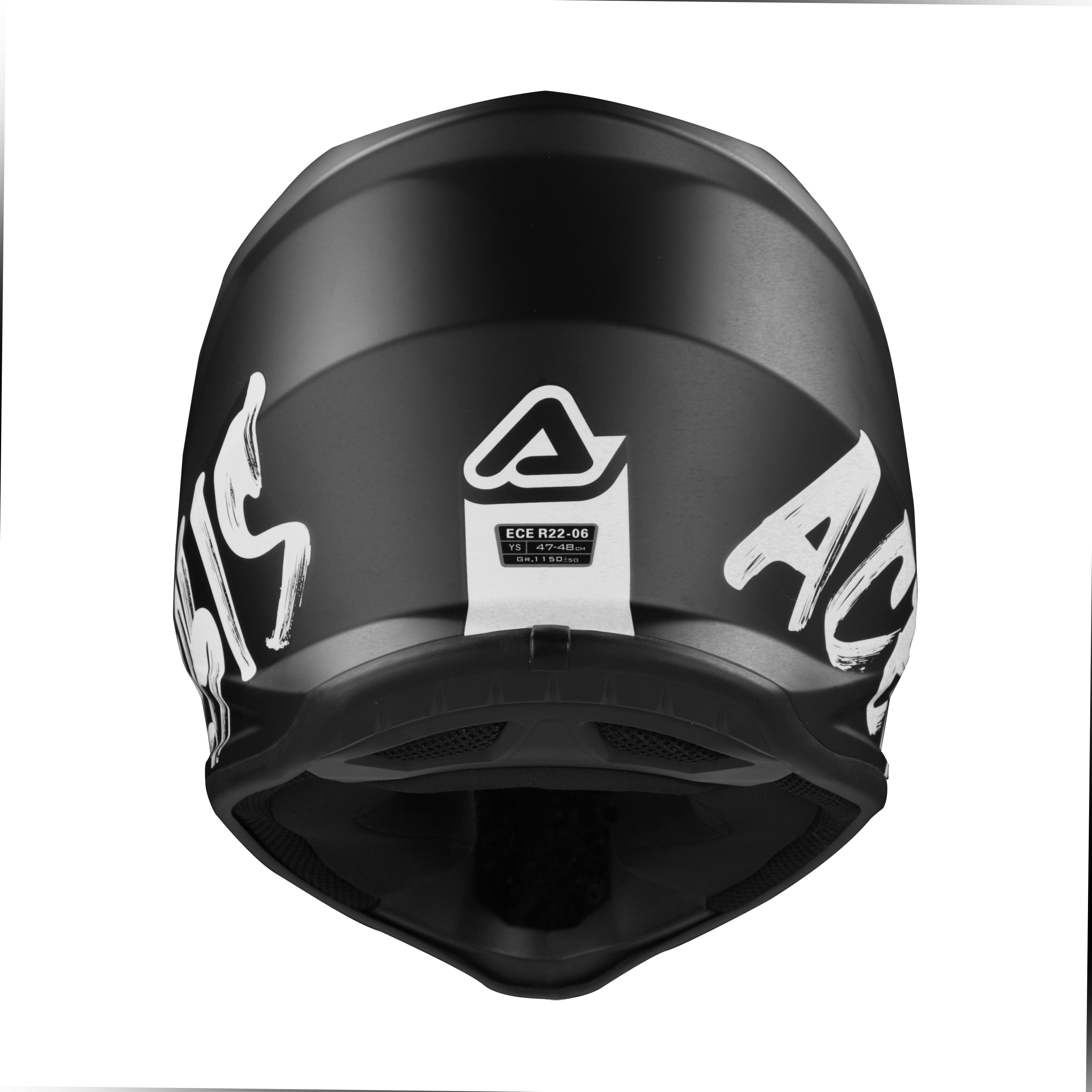 a Dětská motokrosová přilba / MX helma ACERBIS PROFILE JUNIOR barva metallic matná černá/bílá velikost XL