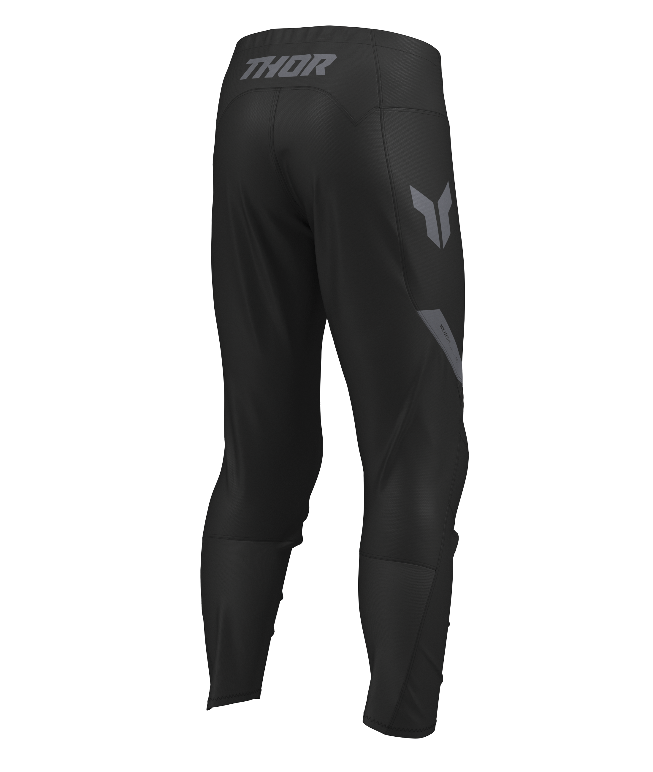 Dětské motokrosové kalhoty THOR RIDEMODE RACEWEAR MENACE barva černá/šedá 