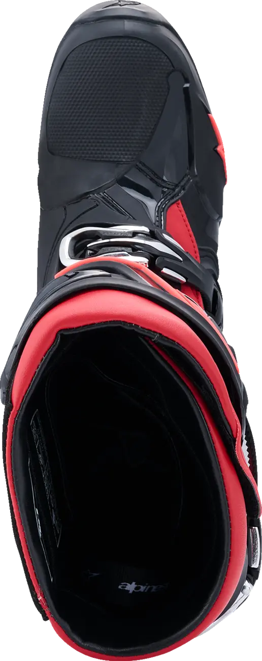 Motokrosové boty s vnitřní botičkou ALPINESTARS TECH 10 barva černá/červená 26
