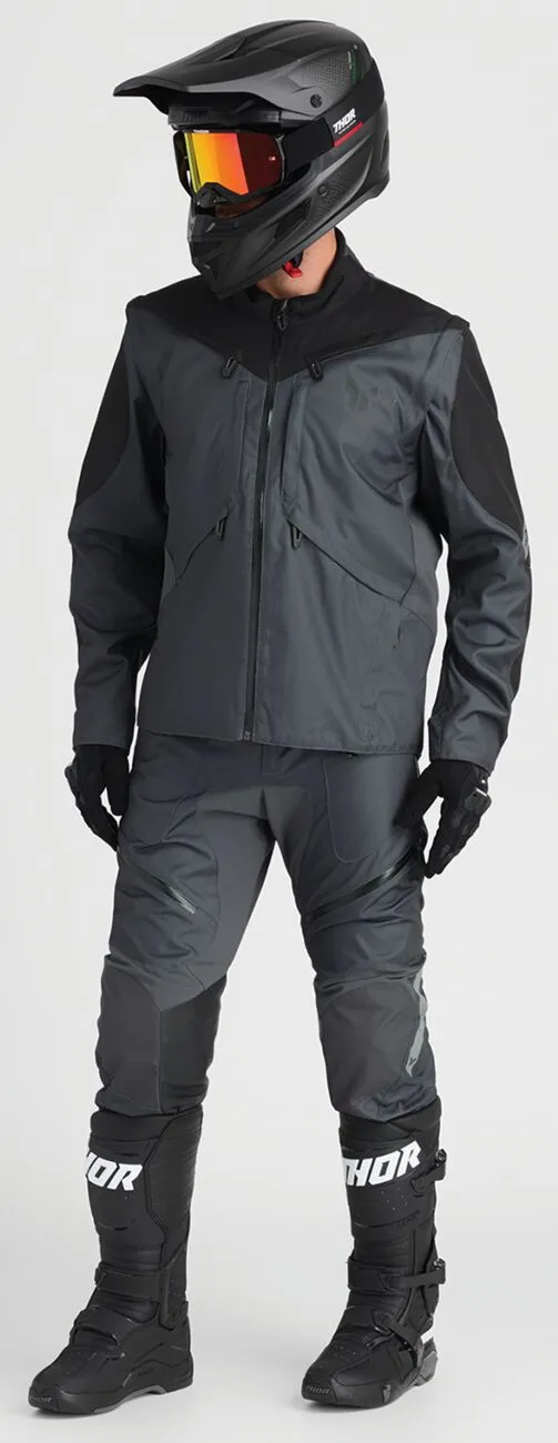 Motokrosová - enduro bunda/vesta THOR TERRAIN barva charcoal/šedá 