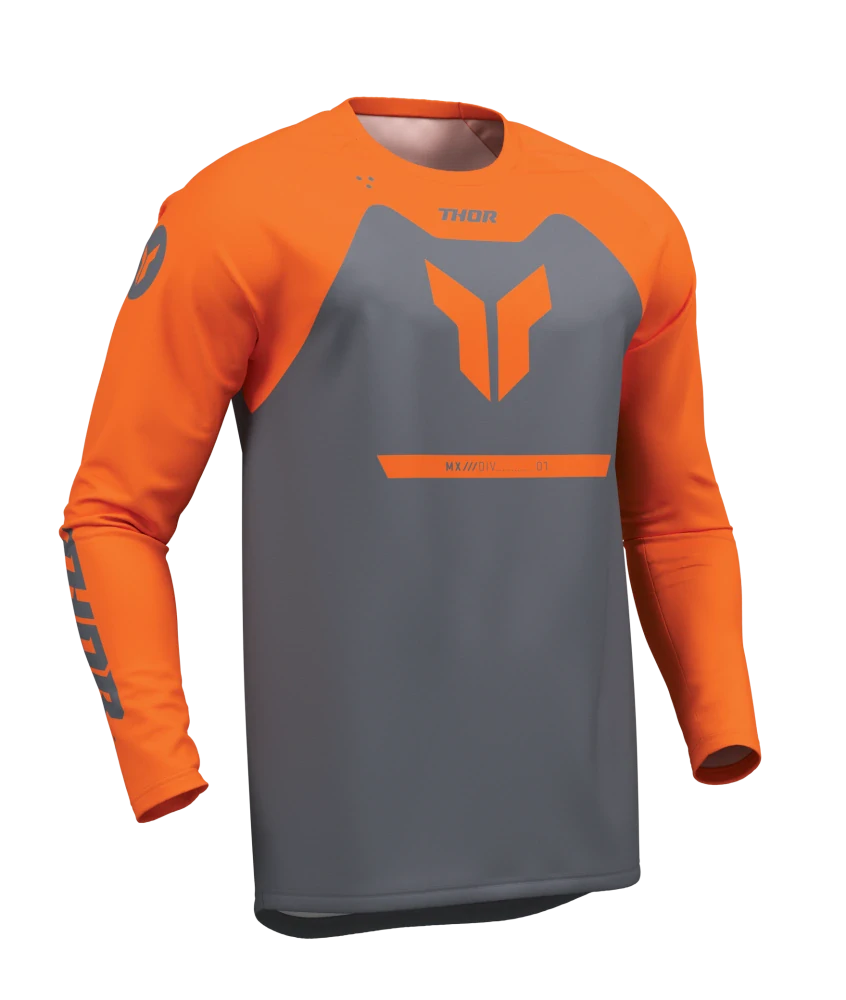 A A Motokrosový komplet / enduro kalhoty a dres / motokrosový - enduro komplet  THOR RIDEMODE MENACE barva menace charcoal velikost 36+XL  