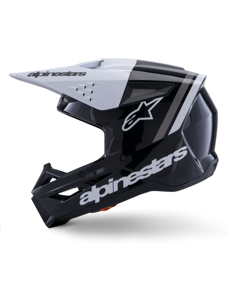 Motokrosová přilba ALPINESTARS SM3 / SM-3 / S-M3 / 8300726-1546 RADIUM černá/bílá/šedá