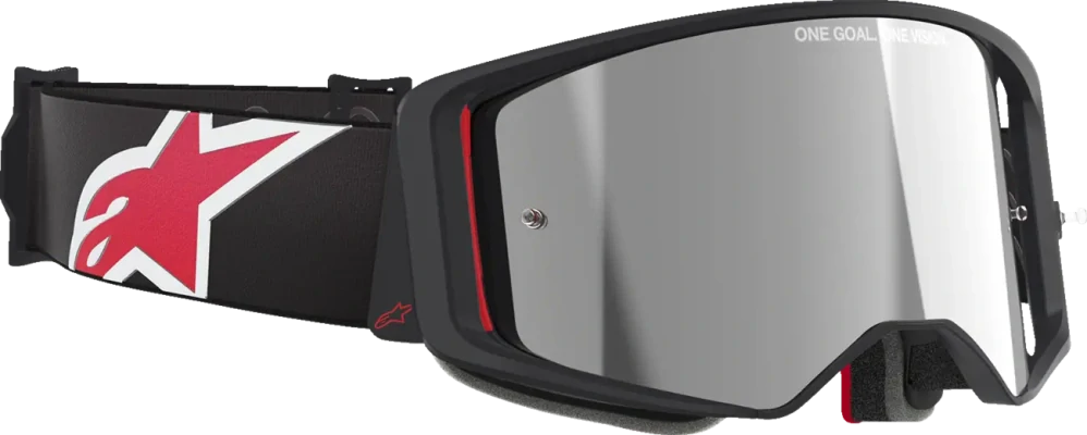 Motokrosové / enduro brýle ALPINESTARS GOGGLE SUPERTECH CORP 5100325-1513 barva černá, stříbrné zrcadlové plexi 
