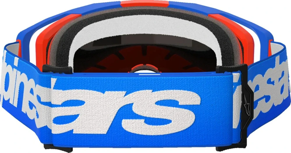 Motokrosové / enduro brýle ALPINESTARS GOGGLE VISION 8 WORDMARK barva modrá/červená