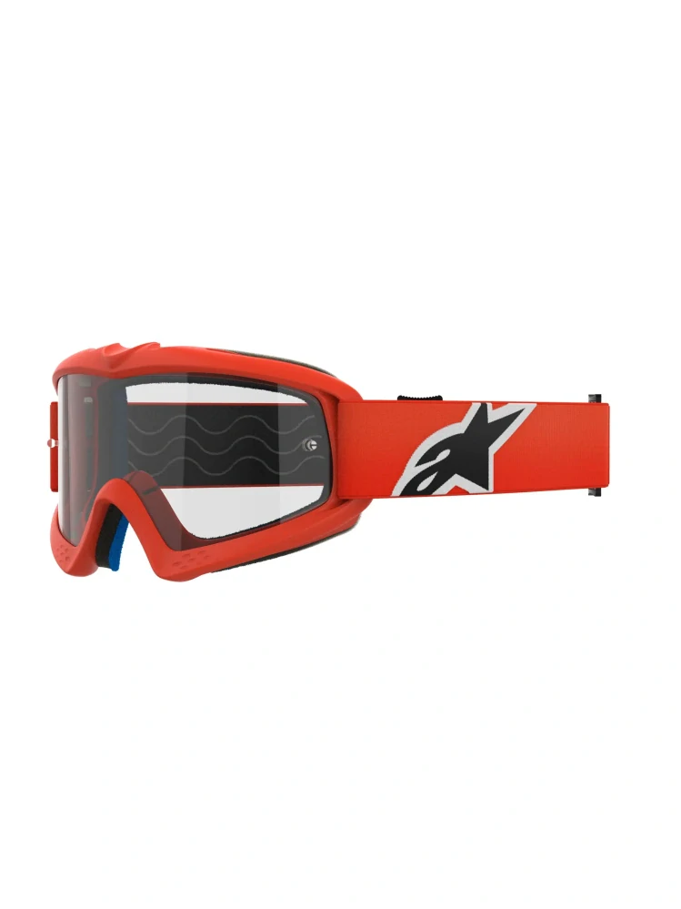 Dětské motokrosové / enduro / MTB brýle ALPINESTARS VISION CORP barva oranžová, čirá čočka 