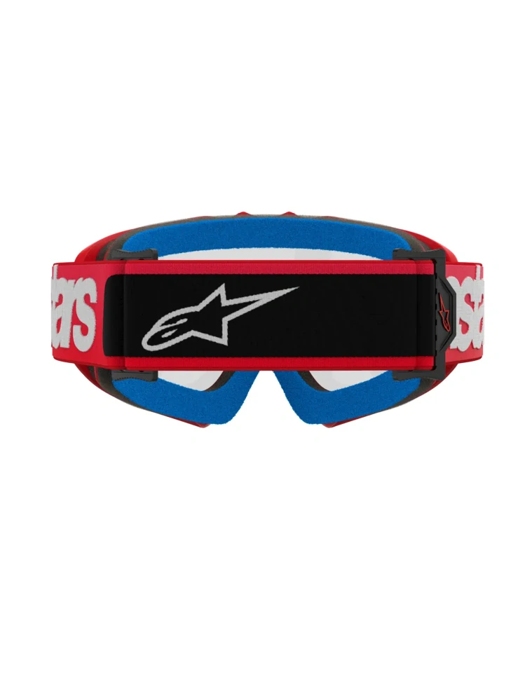 Dětské motokrosové / enduro / MTB brýle ALPINESTARS VISION BLAZE barva červená, čirá čočka 