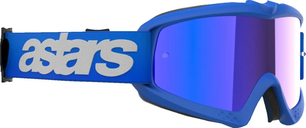 Dětské motokrosové / enduro / MTB brýle ALPINESTARS VISION BLAZE barva modrá, modrá zrcadlová čočka 