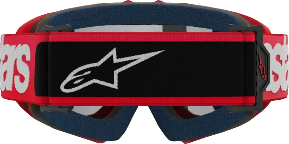 Dětské motokrosové / enduro / MTB brýle ALPINESTARS VISION BLAZE barva červená, stříbrná zrcadlová čočka 