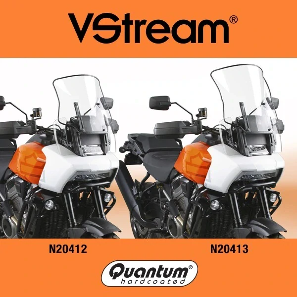 Plexi motocyklu NATIONAL CYCLE verze nízká N20412 pro HARLEY DAVIDSON PAN AMERICA rok 2021-2024 barva čirá, výška plexi 34,9cm
