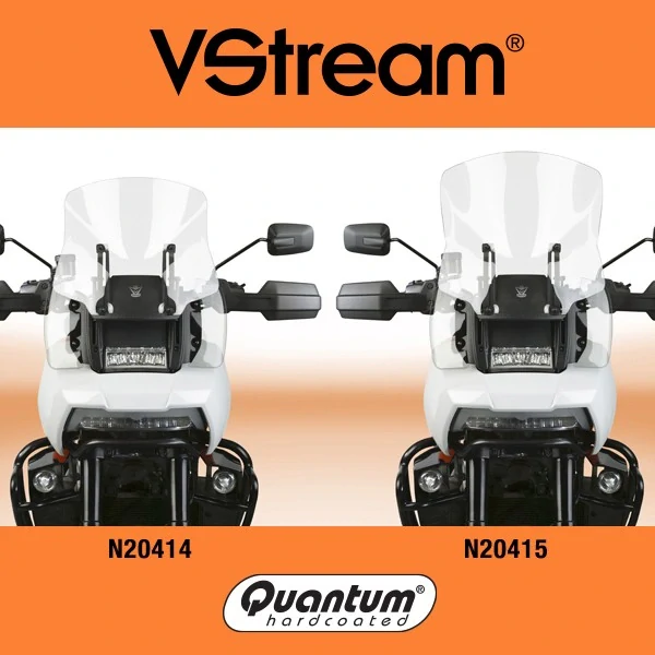 Plexi motocyklu NATIONAL CYCLE verze nízká N20414 pro HARLEY DAVIDSON PAN AMERICA rok 2021-2024 barva čirá, výška plexi 34,9cm