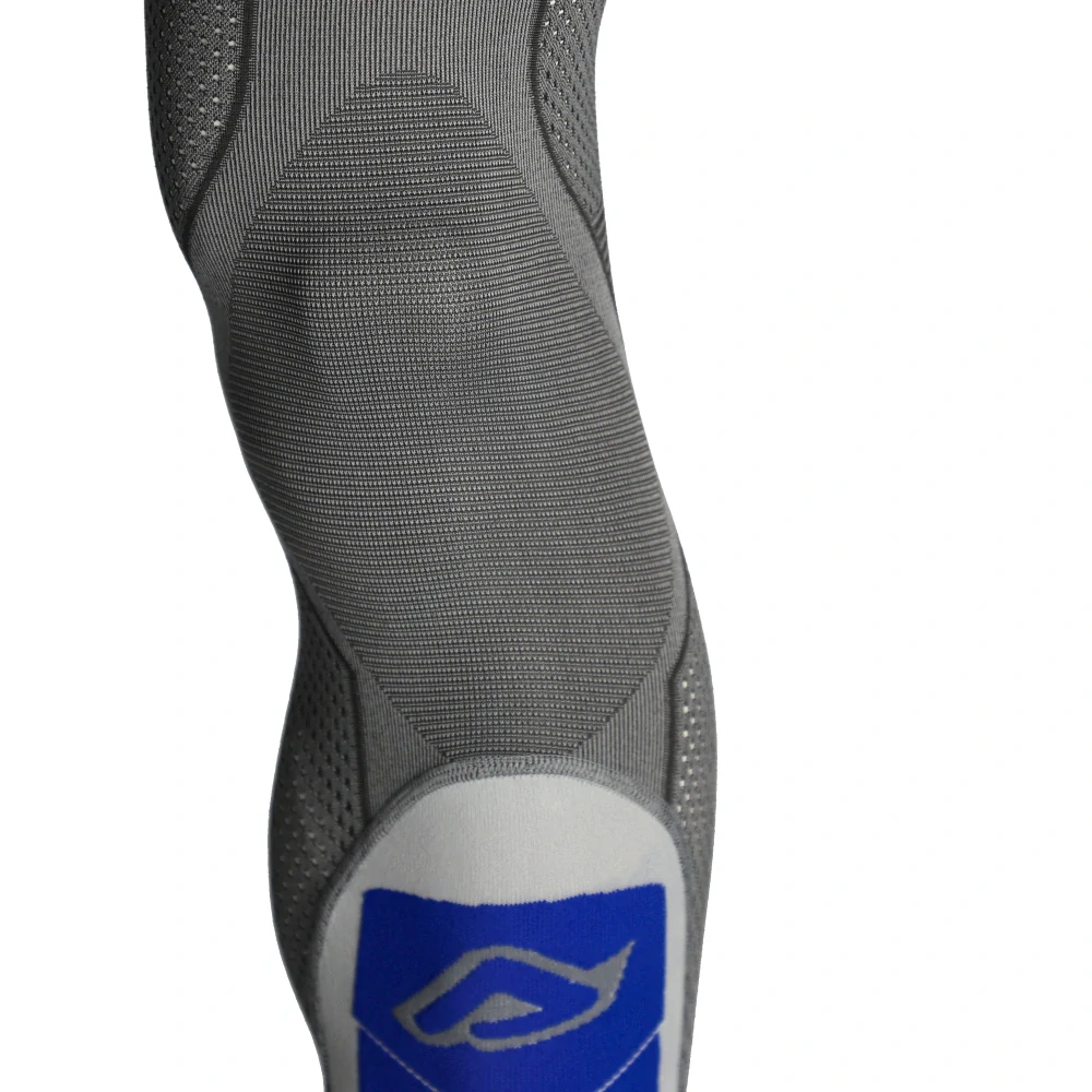 Motokrosové nadkolenky / vysoké motokosové ponožky ACERBIS X-LEG PRO VENTED barva šedá/modrá