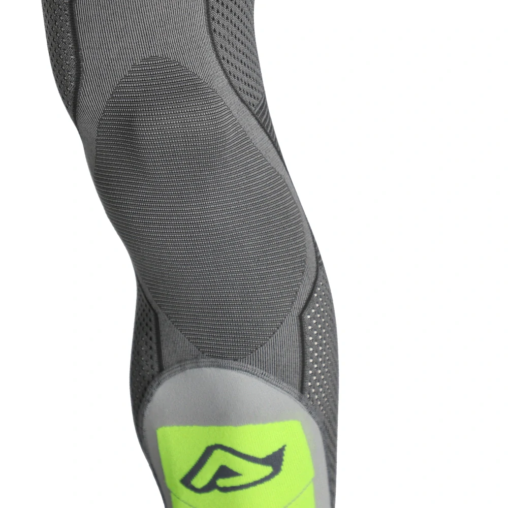 Motokrosové nadkolenky / vysoké motokosové ponožky ACERBIS X-LEG PRO VENTED barva šedá/žlutá fluo 