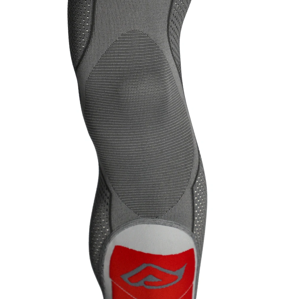 Motokrosové nadkolenky / vysoké motokosové ponožky ACERBIS X-LEG PRO VENTED barva šedá/červená