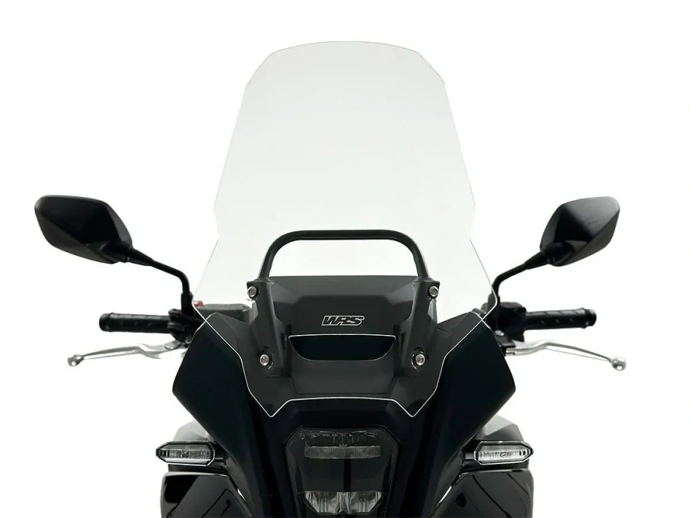 Plexi motocyklu WRS pro HONDA NX 400  rok 2024-2025 výška plexi 46,5 cm, barva čirá 