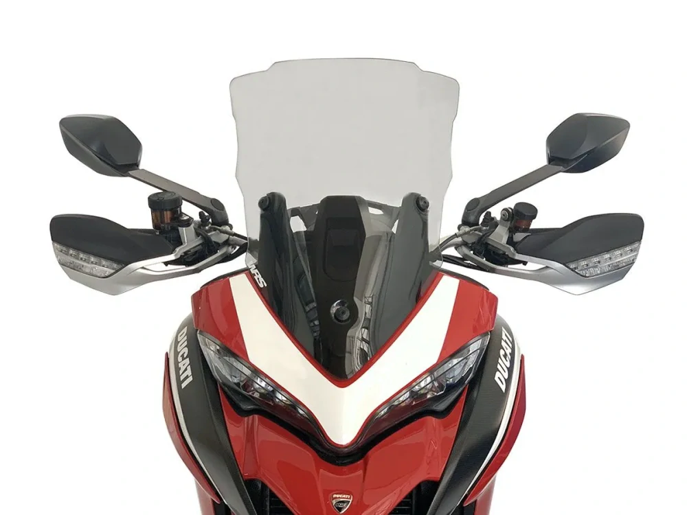 Plexi motocyklu WRS pro DUCATI MULTISTRADA 950 2017-2021 viz popis, barva kouřová, výška 50 cm (19-3 / 4 ") 