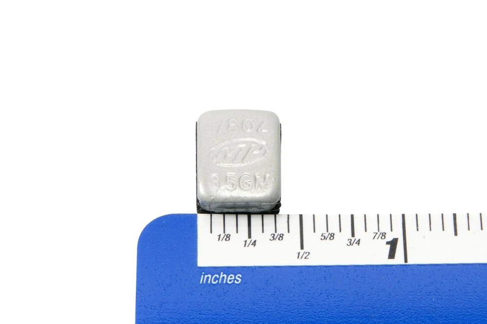 Závaží s lepící vrstvou pro vyvážení motocyklového kola MOTION PRO WHEEL WEIGHTS STEEL barva stříbrná, 144 ks o váze 3,5 g (ks)