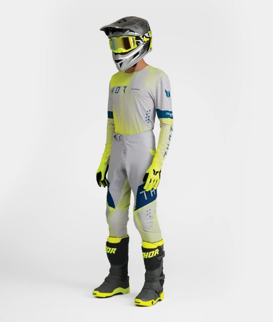 Lehký a pružný motokrosový - enduro dres THOR SPORTMODE VANISH barva šedá/deep modrá