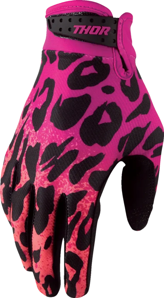 Dětské motokrosové / MTB rukavice THOR LAUNCHMODE NAMIR barva fuchsia/černá 