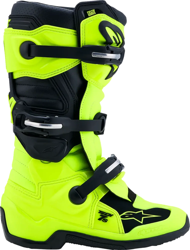 Dětské motokrosové boty / MX obuv ALPINESTARS TECH 7S barva černá/žlutá fluo