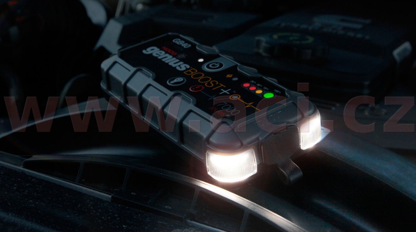 A STARTOVACÍ BOX + POWER BANKA NOCO GENIUS GB40 STARTOVACÍ PROUD 1000 A