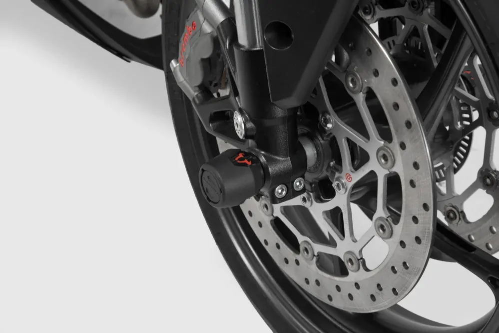 Padací protektory do osy předního kola motocyklu SW-MOTECH pro BMW S 1000RR 2015-2020