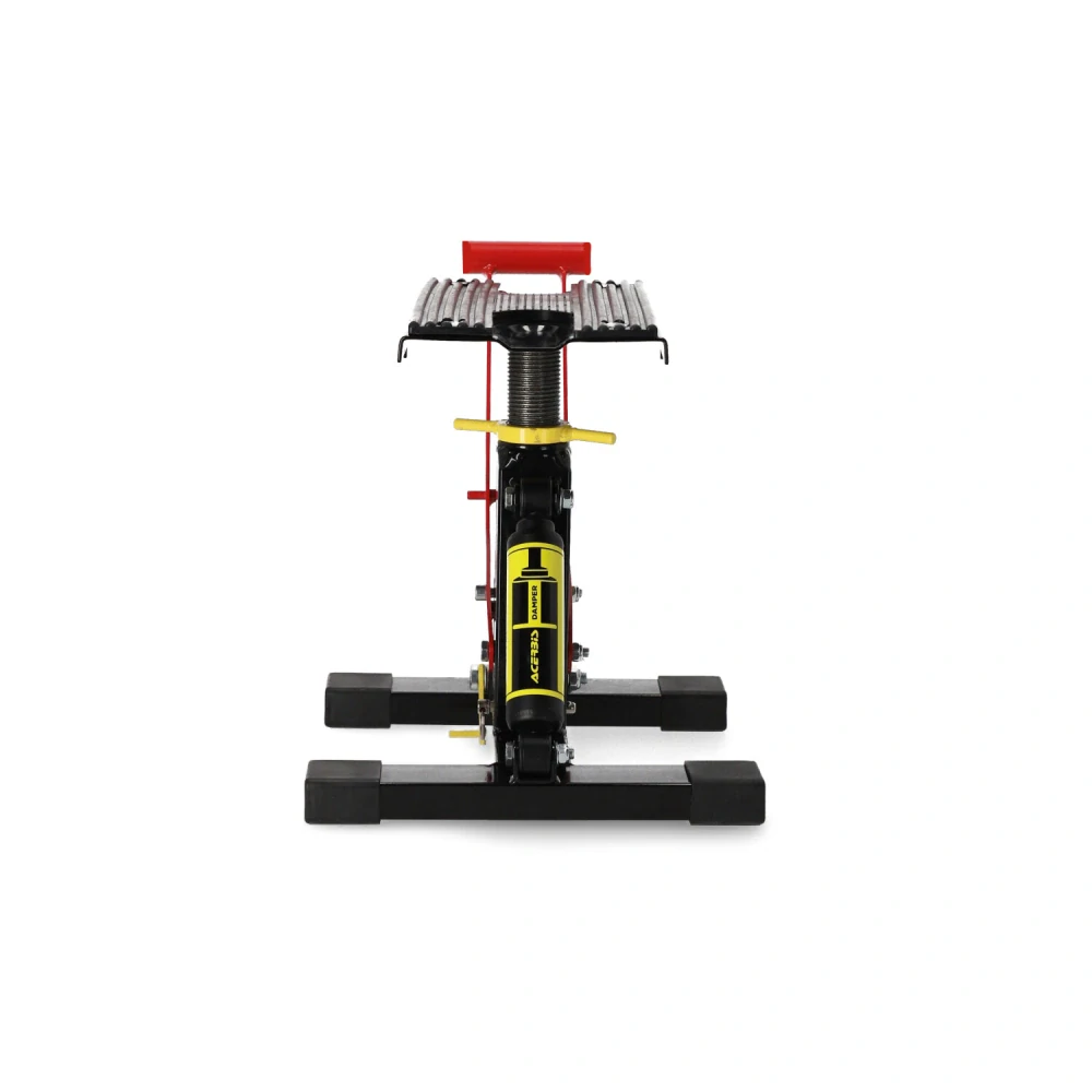 a Výškově nastavitelný stojan pro motokrosové motorky / motokrosový stojan s tlumičem ACERBIS ELEVATOR BIKE STAND nosnost 130 kg