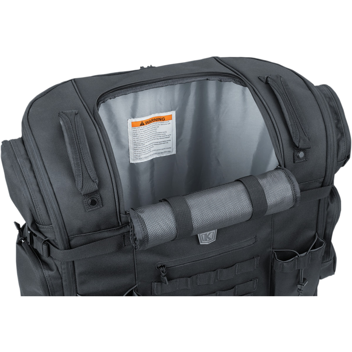a Textilní brašna na motocykl pro zvířata KÜRYAKYN BAG PET PALACE TITAN objem 78 litrů, barva černá, pro domácí mazlíčky do 15,8 kg