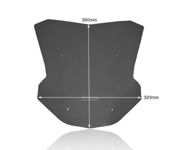 Plexi motocyklu WRS pro HONDA X-ADV 750 ABS DCT rok 2021 - 2023, barva tmavý kouř, výška 39 cm, verze sport