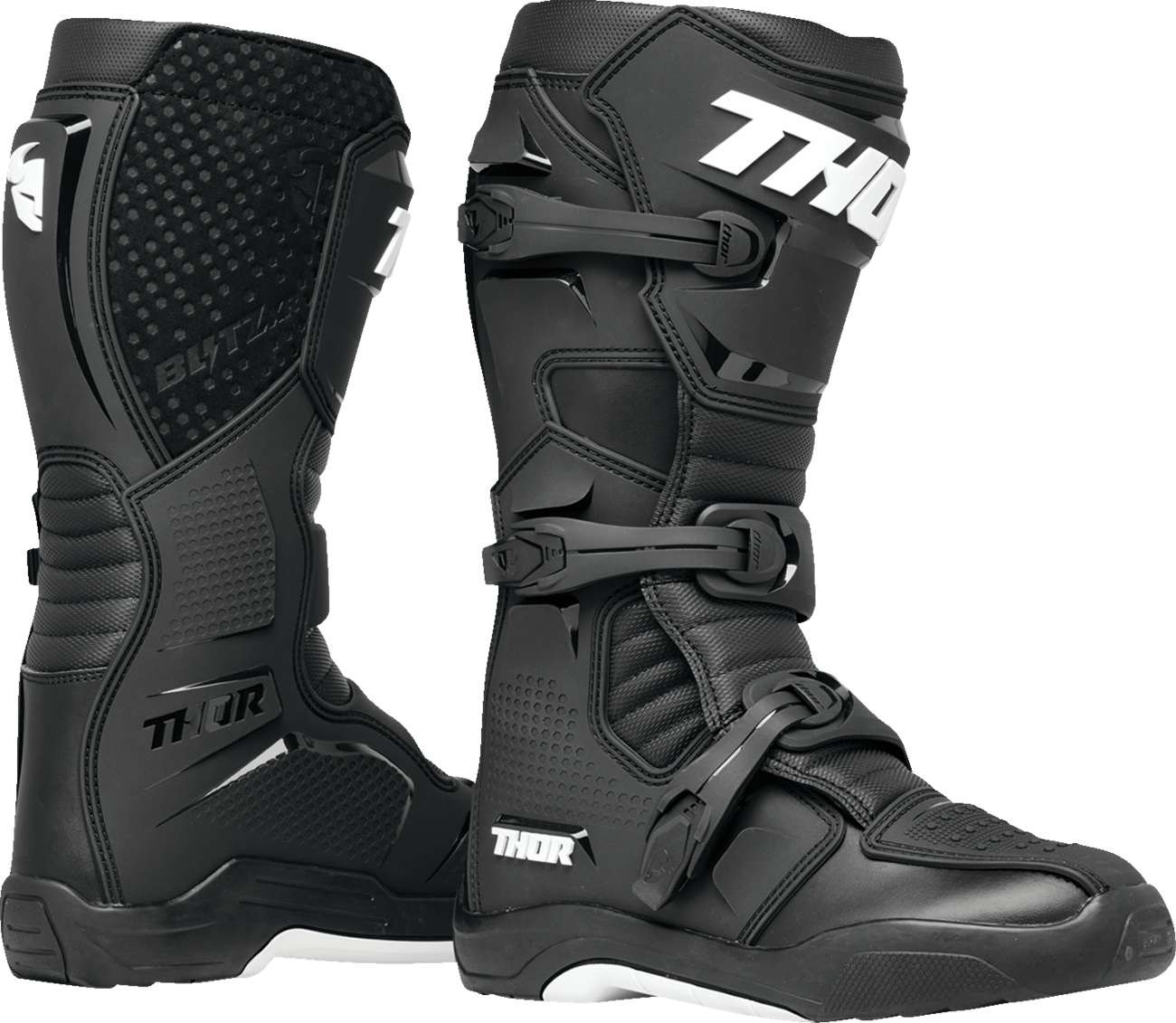 Dětské motokrosové boty / MX boty / motokrosová obuv THOR BLITZ XR barva černá/bílá - pár