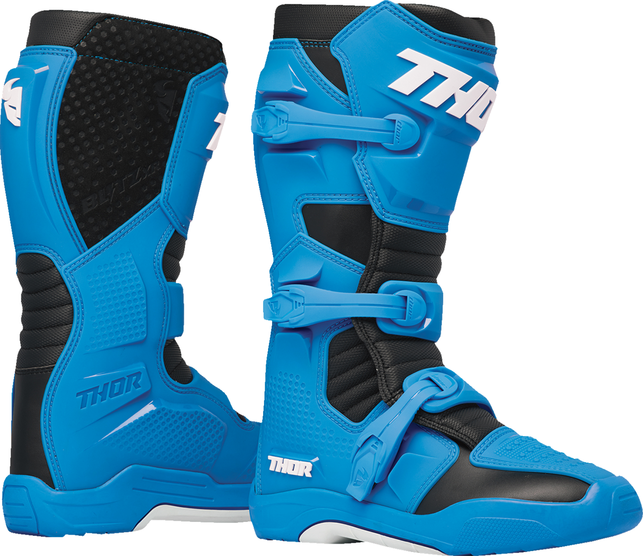 Dětské motokrosové boty / MX boty / motokrosová obuv THOR BLITZ XR barva modrá/černá- pár