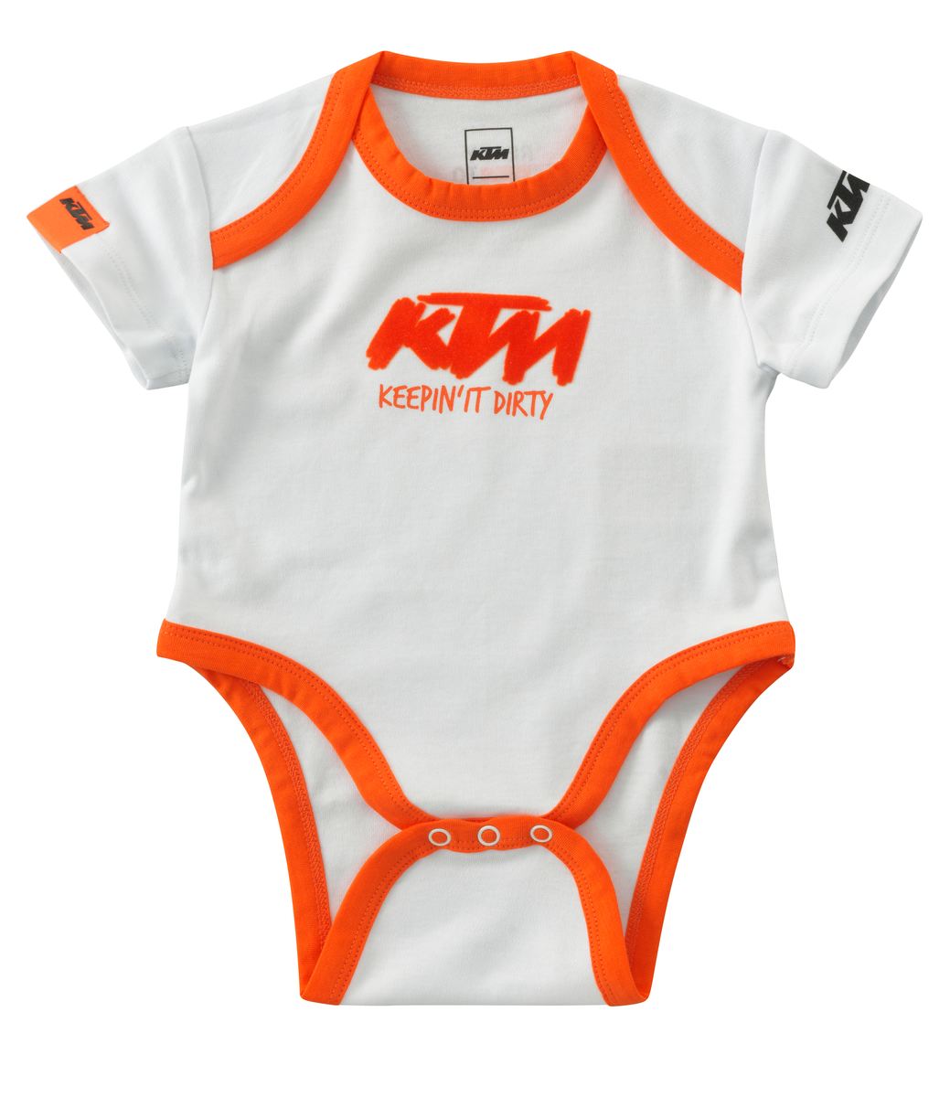 Sada dětských bodýček KTM BABY BODY SET šedá/bílá 2 kusy 