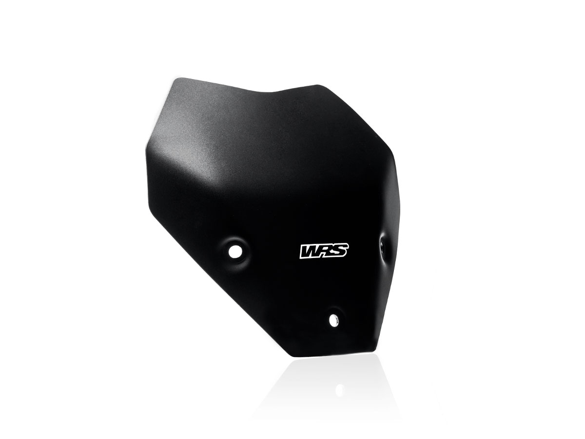 Plexi motocyklu WRS SPORT pro BMW S 1000 R rok 2022-2023, výška 25 cm, šíře 28cm, barva matná černá