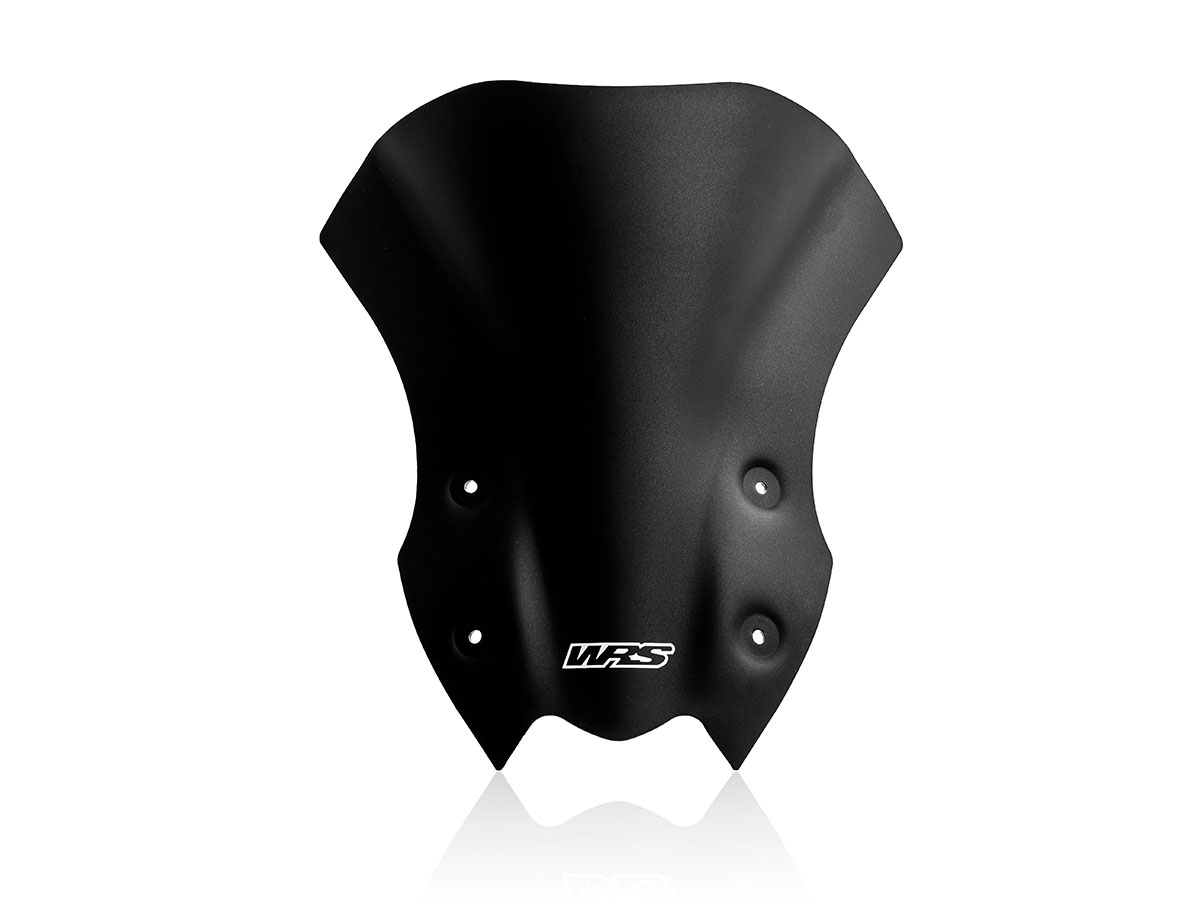 Plexi motocyklu WRS verze TOURING pro motocykly KAWASAKI Z 900 ABS rok 2020-2024, výška 31 cm, šíře 37 cm, , barva matná černá