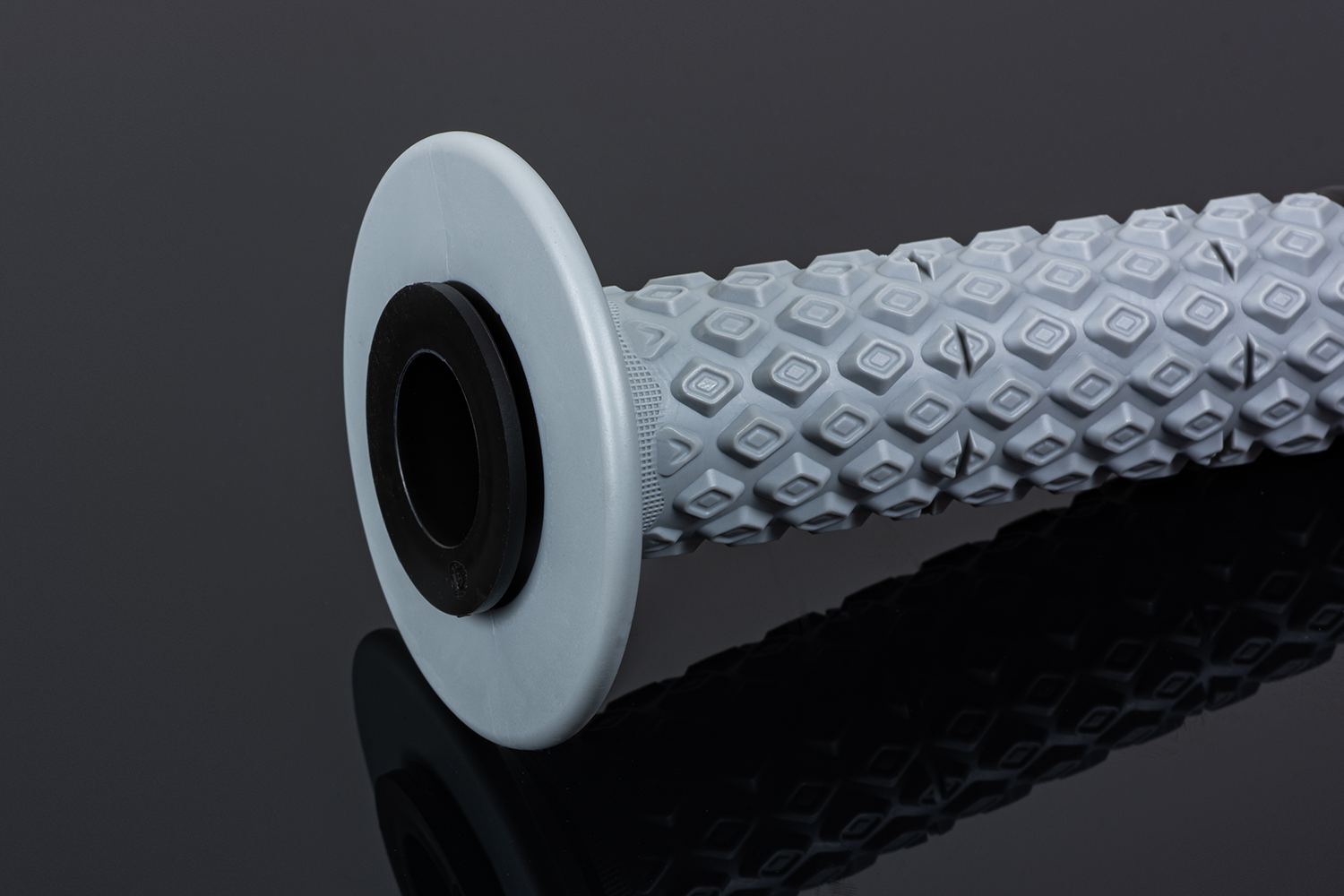 Motokrosové rukojeti - gripy RENTHAL DUAL COMFORT SOFT/FIRM G202 ŠEDÁ/ČERNÁ  