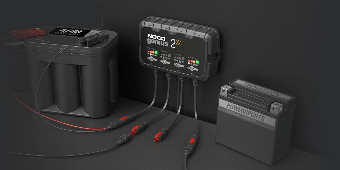 Nabíječka baterií - akumulátorů NOCO 2X4 6/12V 4X 2A