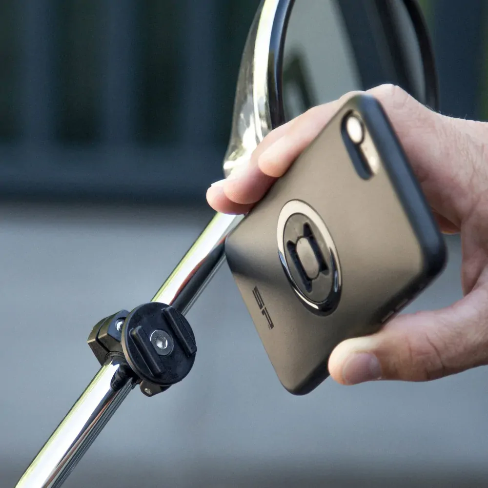 Držák mobilního telefonu s montáží na zrcátko SP CONNECT MIRROR MOUNT 53136 na zrcátka o průměru 10 – 16 mm 