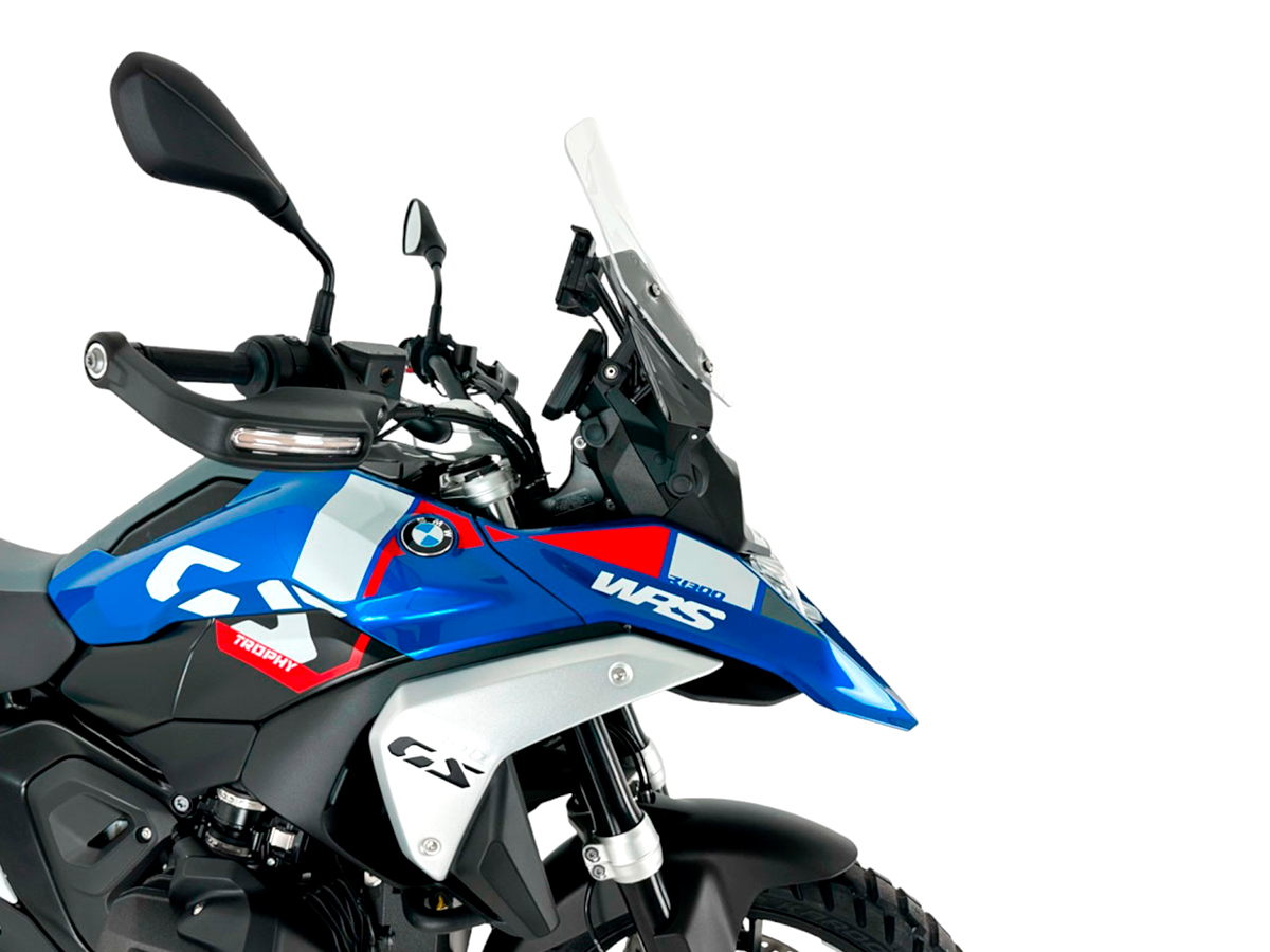 Plexi motocyklu WRS STANDARD pro BMW R 1300 GS ABS rok 2023-2024 barva čirá bez deflektorů 