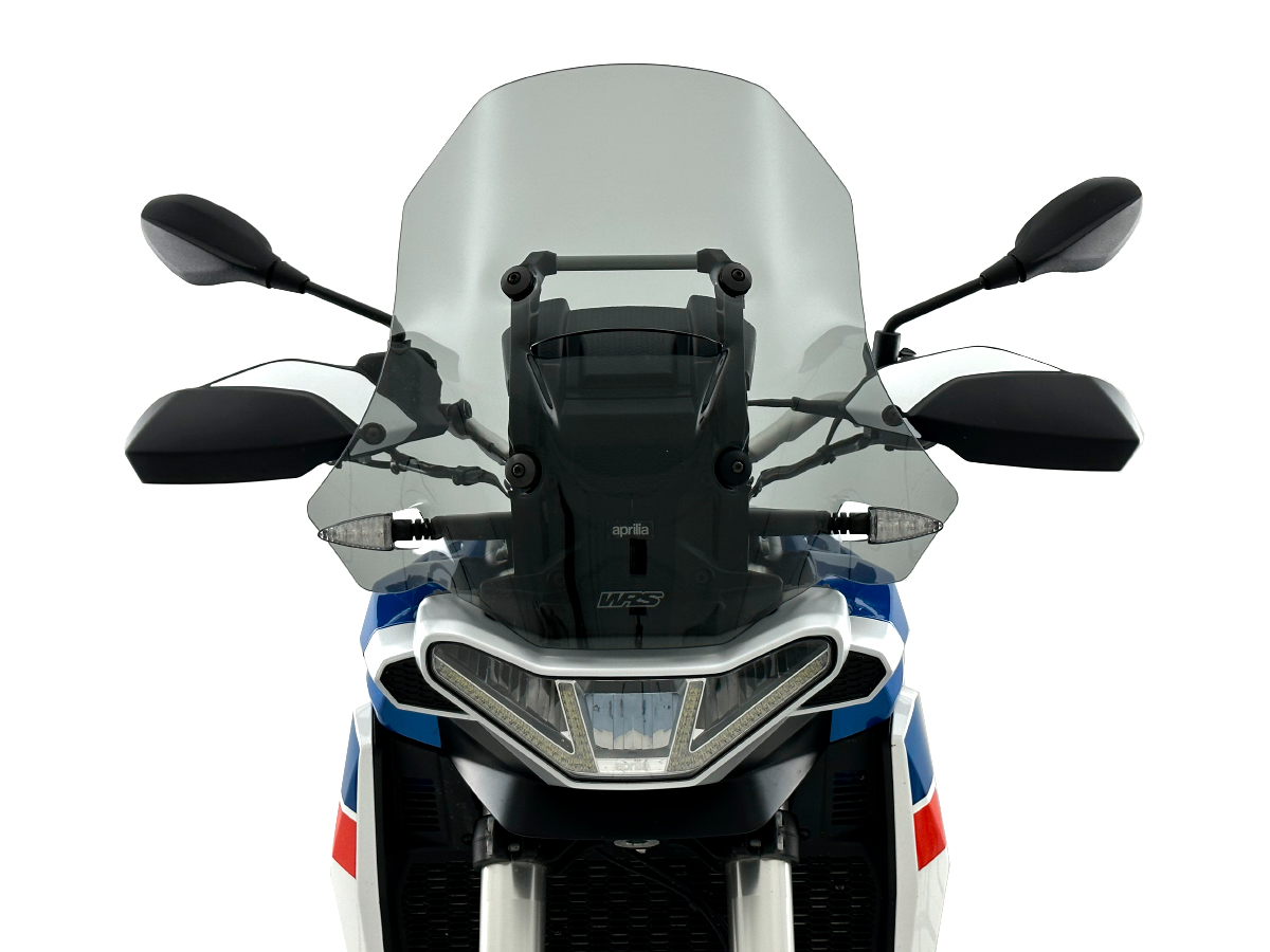 Plexi motocyklu WRS verze TOURING PLUS pro APRILIA TUAREG 660 rok 2022-2024 barva kouřová, výška plexi 49,5 cm