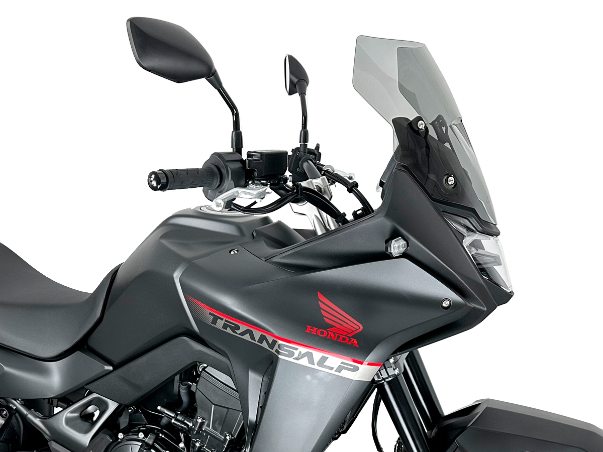 Plexi motocyklu WRS verze SPORT pro HONDA XL 750 TRANSALP ABS rok 2023-2024 barva kouřová, výška plexi 35,5 cm