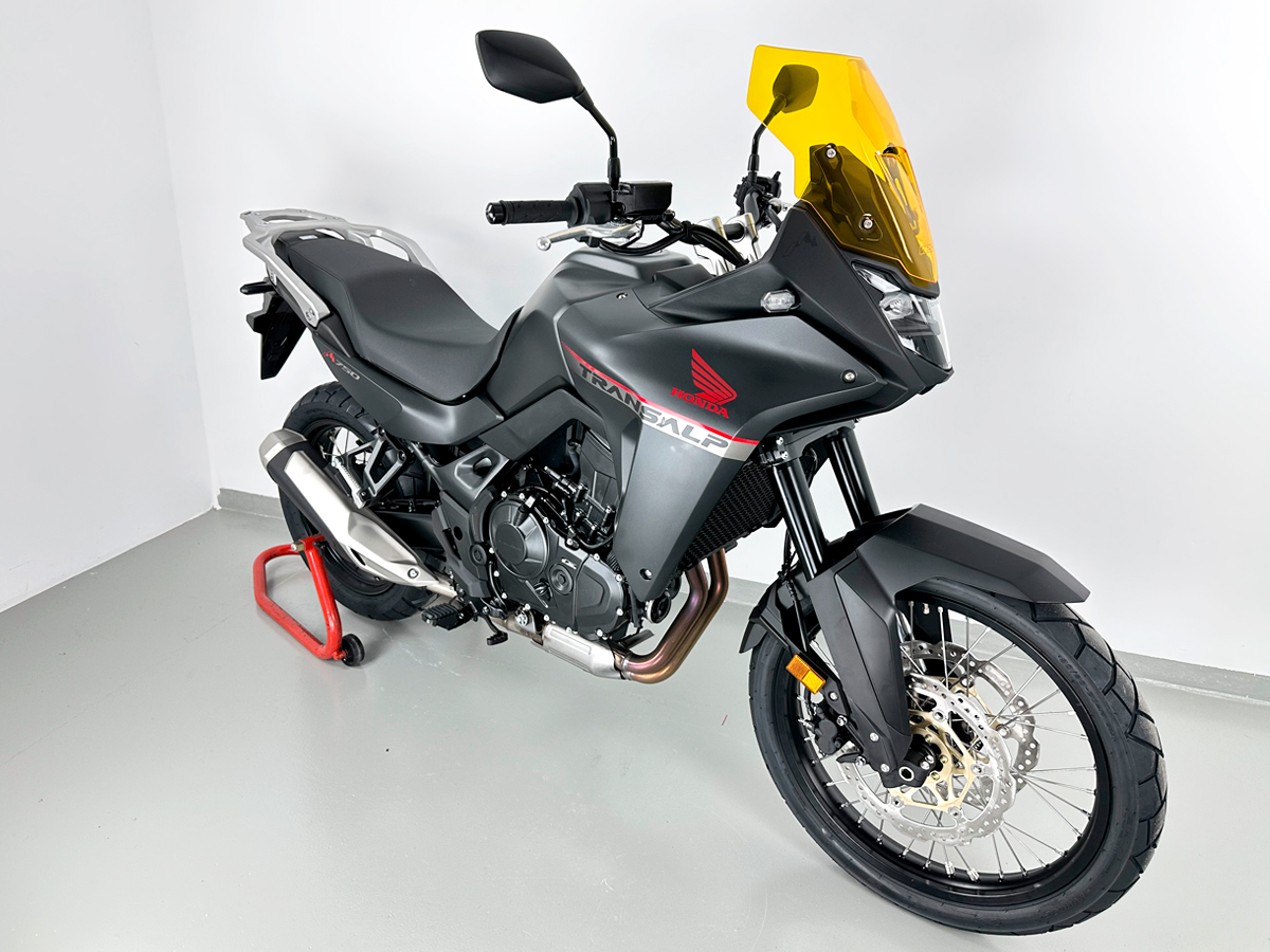 Plexi motocyklu WRS verze SPORT pro HONDA XL 750 TRANSALP ABS rok 2023-2024 barva žlutá, výška plexi 35,5 cm