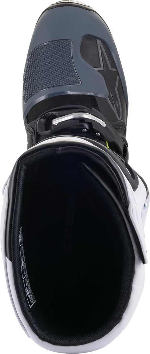 Motokrosové boty ALPINESTARS TECH 5 barva ČERNÁ/ŠEDÁ/BÍLÁ/ŽLUTÁ FLUO