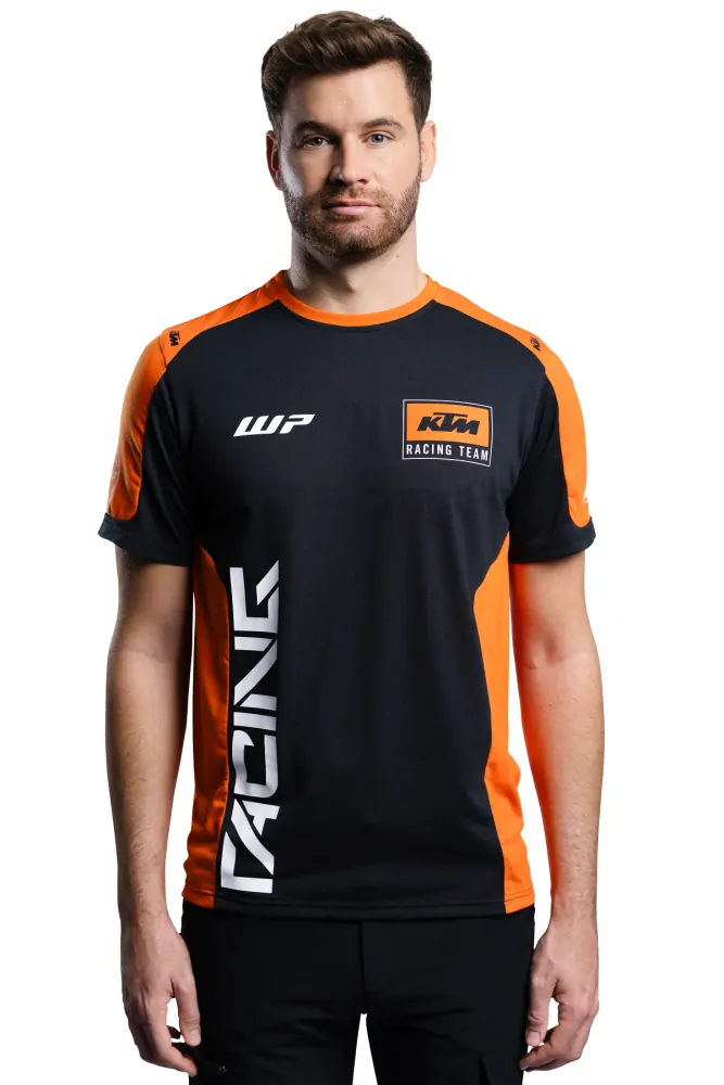 Pánské triko s krátkým rukávem KTM TEAM TEE černá/oranžová