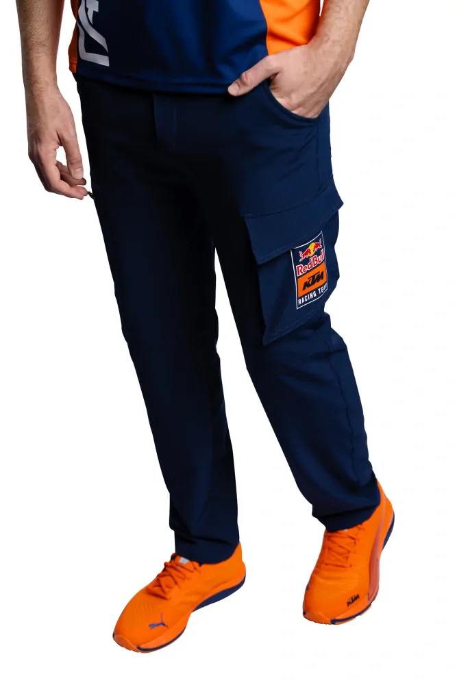 Pánské dlouhé kalhoty KTM RED BULL REPLICA TEAM PANTS barva modrá 