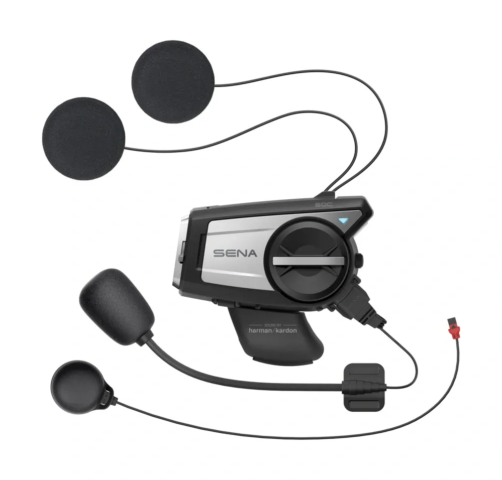 Komunikační zařízení / headset  pro motorkáře s kamerou SENA 50C SE 4K MESH HEADSET HARMAN KARDON  50C-01