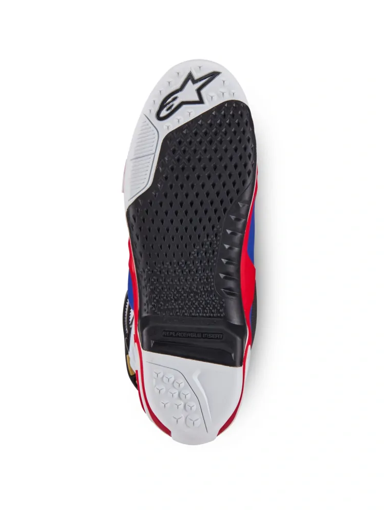 Motokrosové boty ALPINESTARS TECH 10 limitovaná edice UNION REDBUD MX červená/modrá/bílá/černá 24