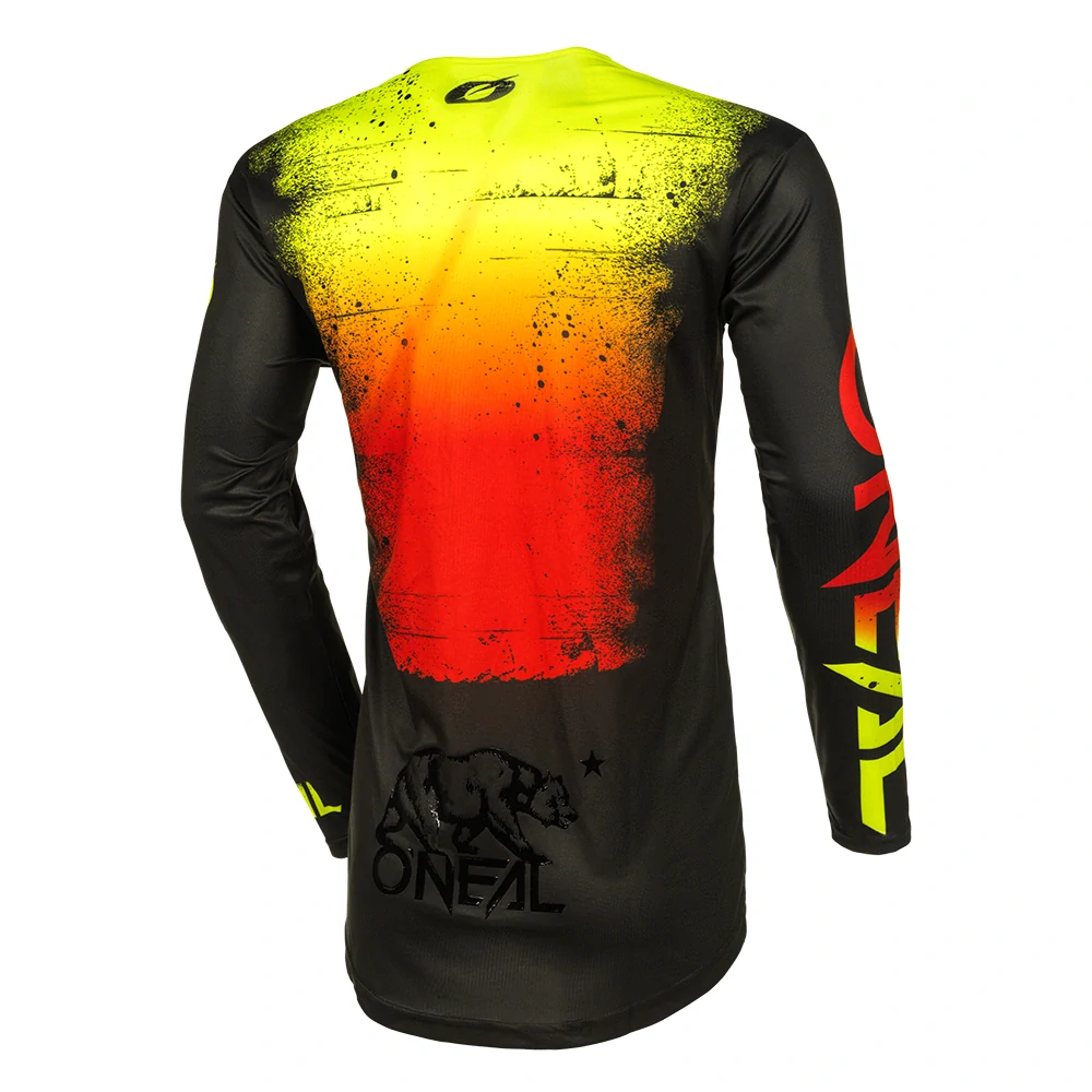 a Motokrosový komplet ONEAL MAYHEM SCARZ V.24 černá/žlutá flou/červená velikost 34+L 