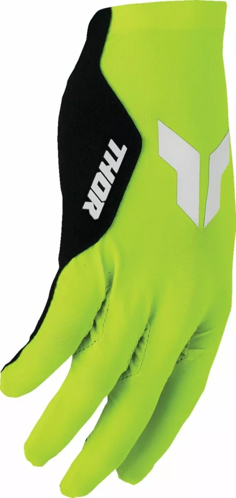 Motokrosové / MTB rukavice s jednovrstvou dlaní THOR SPORTMODE RIOT ACID barva acid lime/černá, pár