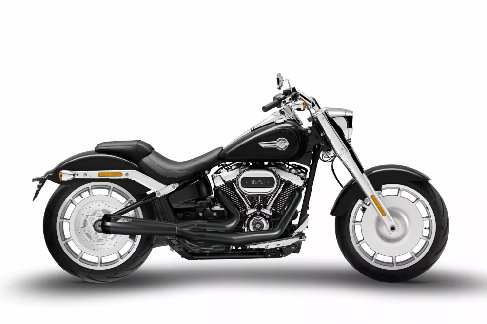Výfukový systém motocyklu ZARD FULL KIT EXHAUST SYSTEM 2:1 pro motocykl HARLEY DAVIDSON FAT BOY 114 rok 2017-2024 viz popis, barva černá matná / černá koncovka