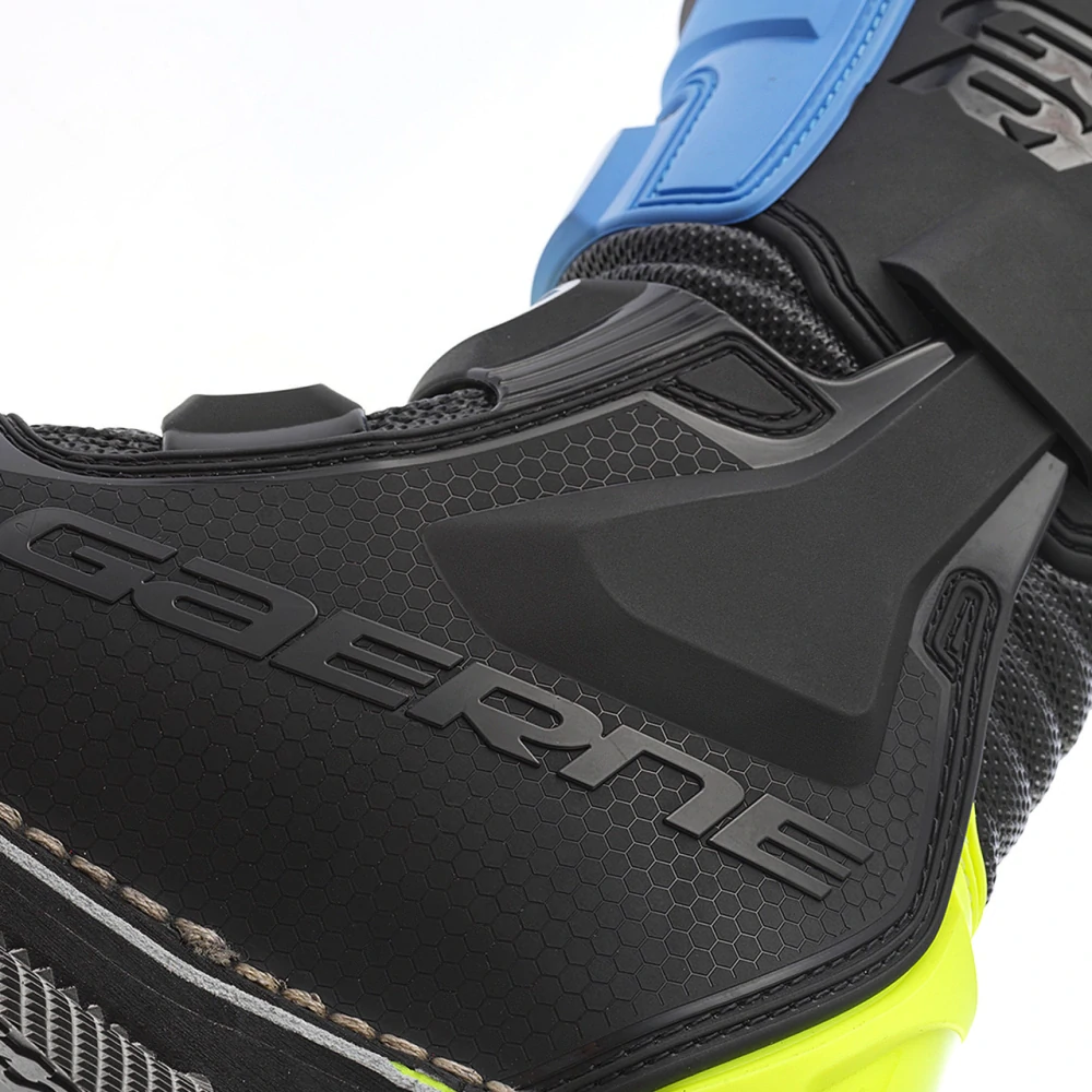 Dětské motokrosové boty Gaerne GX-J barva modrá/černá/fluo